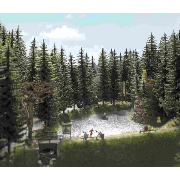 Busch - 2 Fichten 130 Mm H0 (Bu6136)