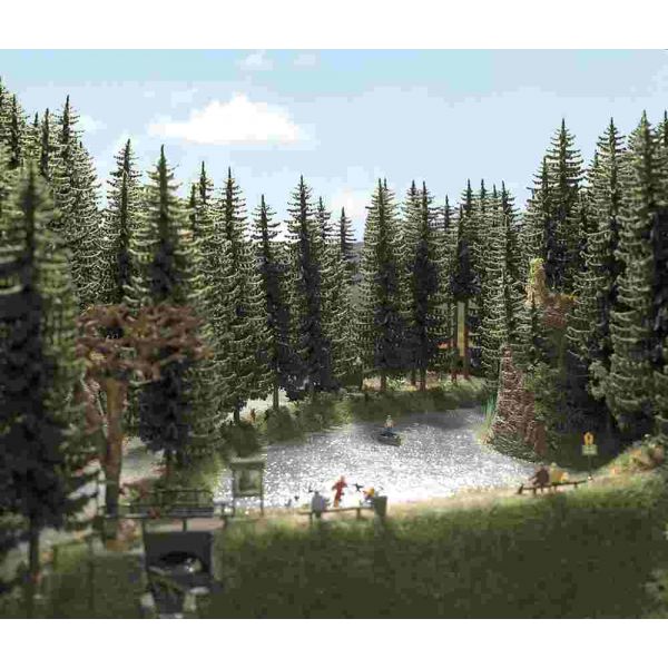 Busch - 2 Fichten 185/195 Mm H0 (Bu6138)