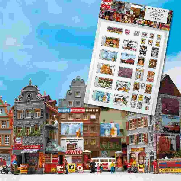 Busch - Werbeplakate-set N (Bu8123)