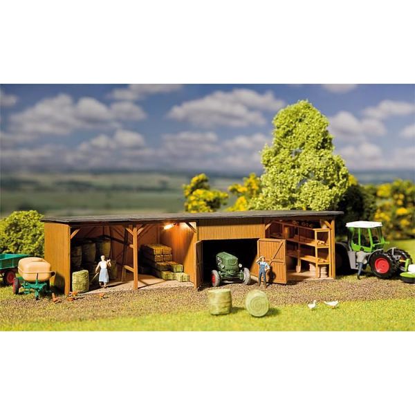 Faller - Hay bale store with workshop
