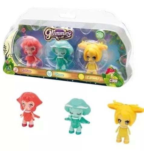 Glimmies -  3 Personaggi Rubina/Pluma/Cornelie