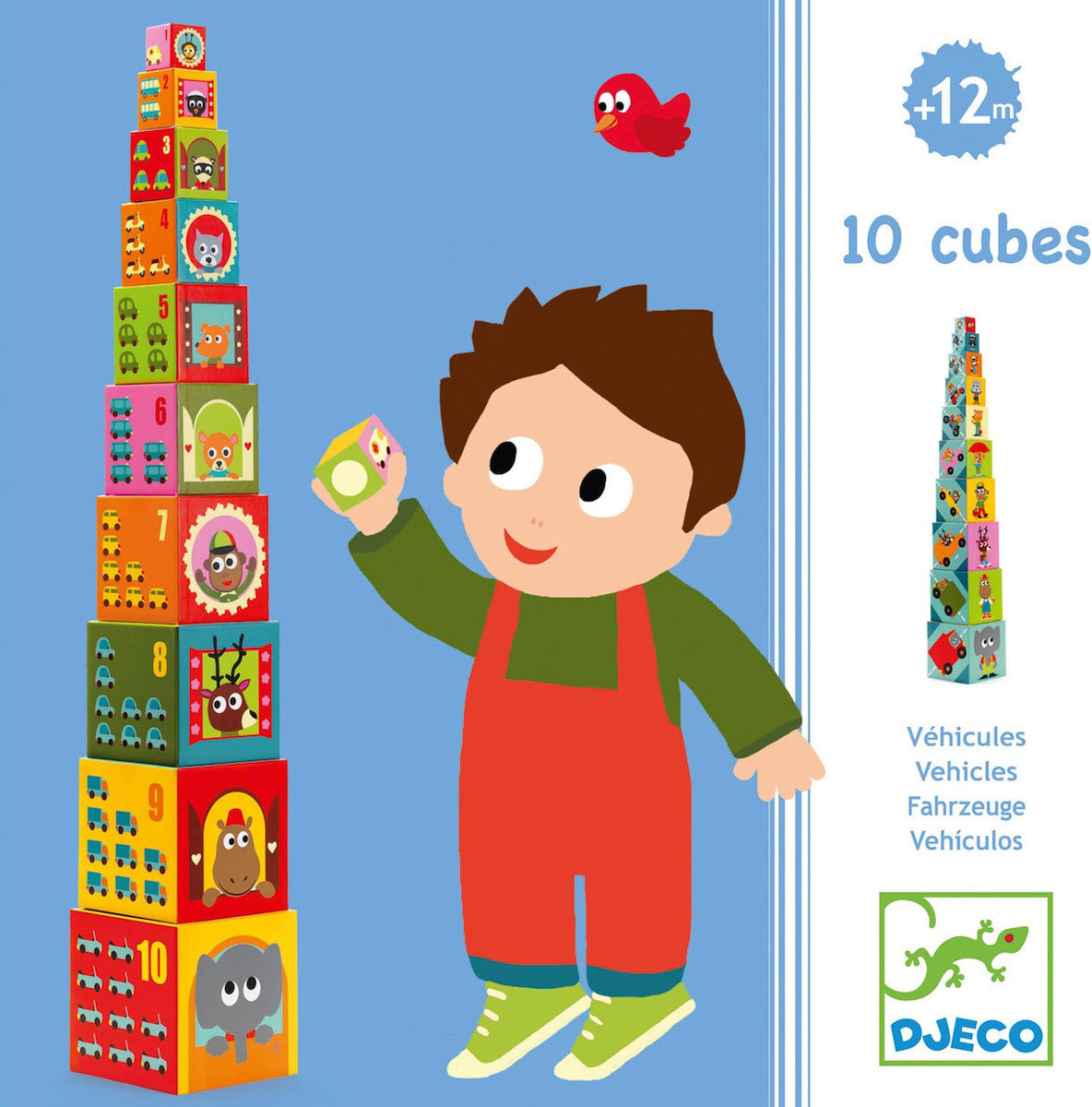 Cubi cartonato Veicoli - Djeco - Art. 08508