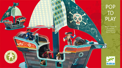 Galeone dei Pirati in cartonato - Djeco - Art. 07709