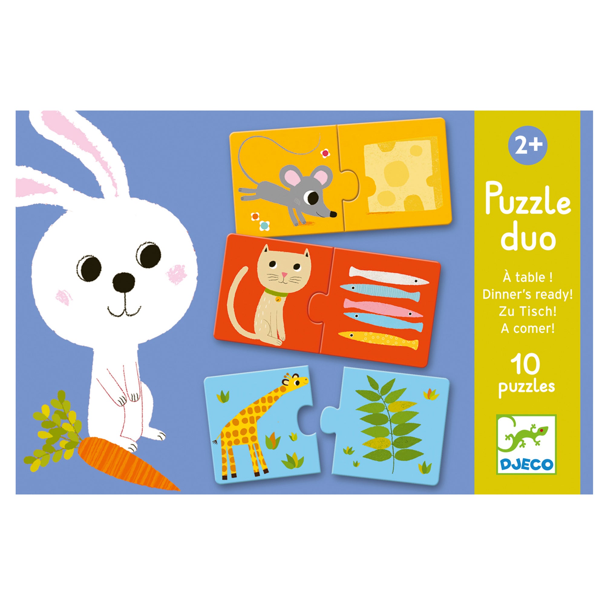 Puzzle Duo: A Tavola - Djeco - Art. 08166