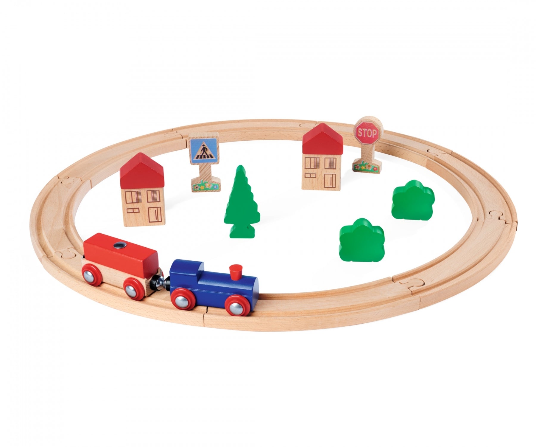 Trenino in Legno con Binari - Eichhorn - Art. 9224