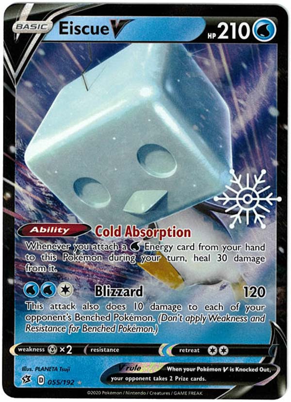 Eiscue V 055/192 - ENG - Near Mint - Sword and Shield - Rebel Clash - Pokemon Holiday Calendar 2022 - Carta Pokemon