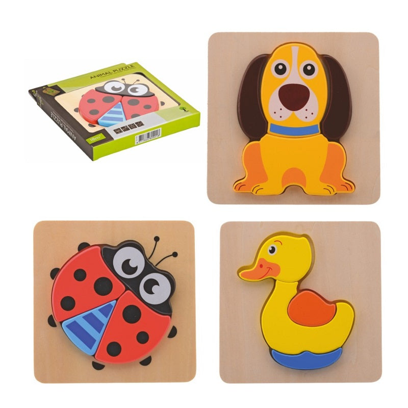 Puzzle Animali in legno - Jouéco - Art. 80001