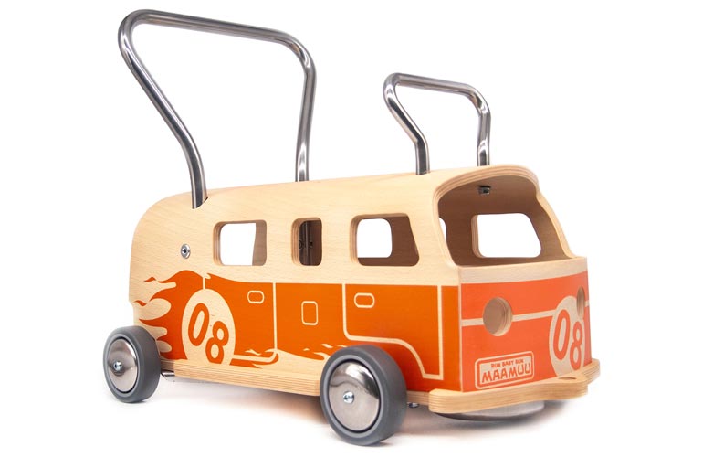 Carretto Primi Passi e Cavalcabile Balòss, 8 Arancio - Maamuu- Art. MA