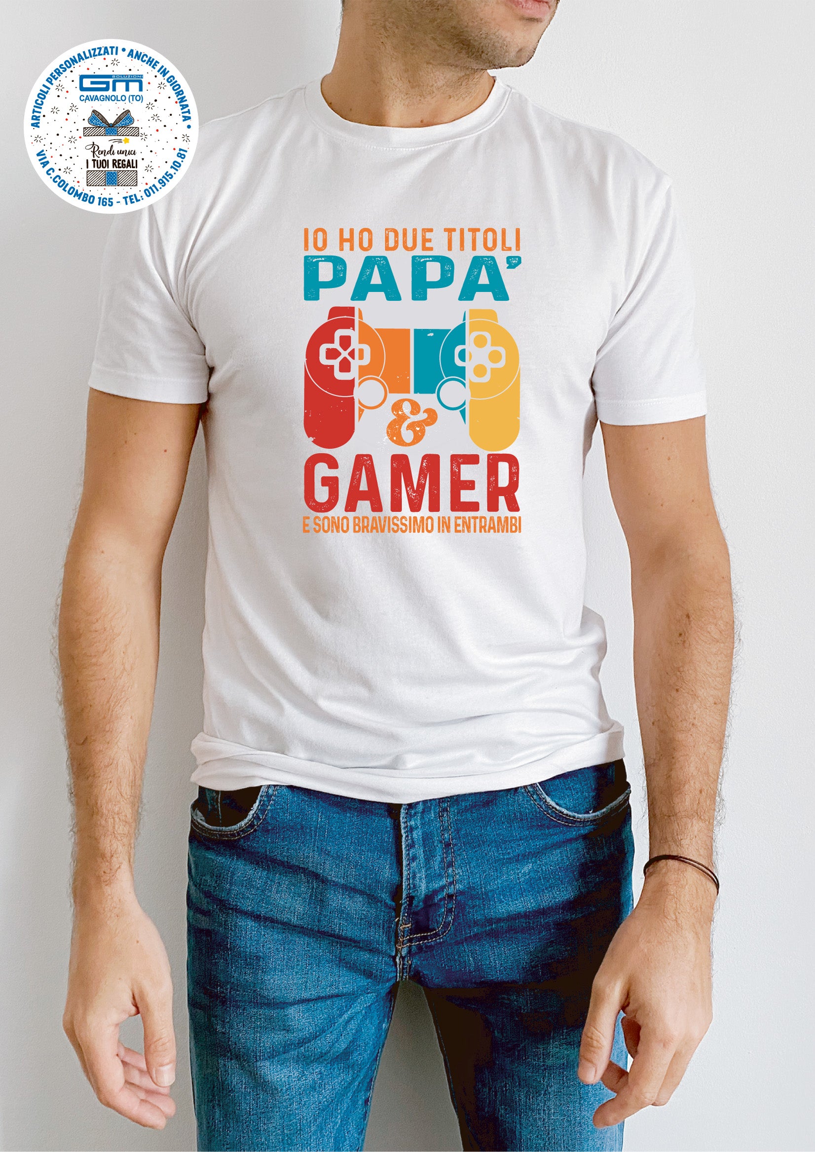 ** TSHIRT - PAPA' GAMER