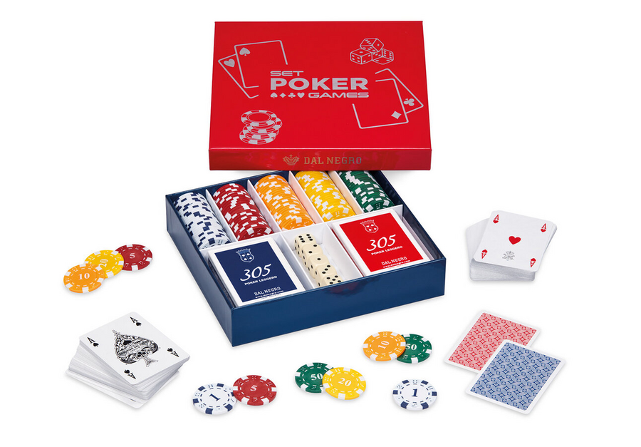 DAL NEGRO SET POKER CARTE E FICHES 03479