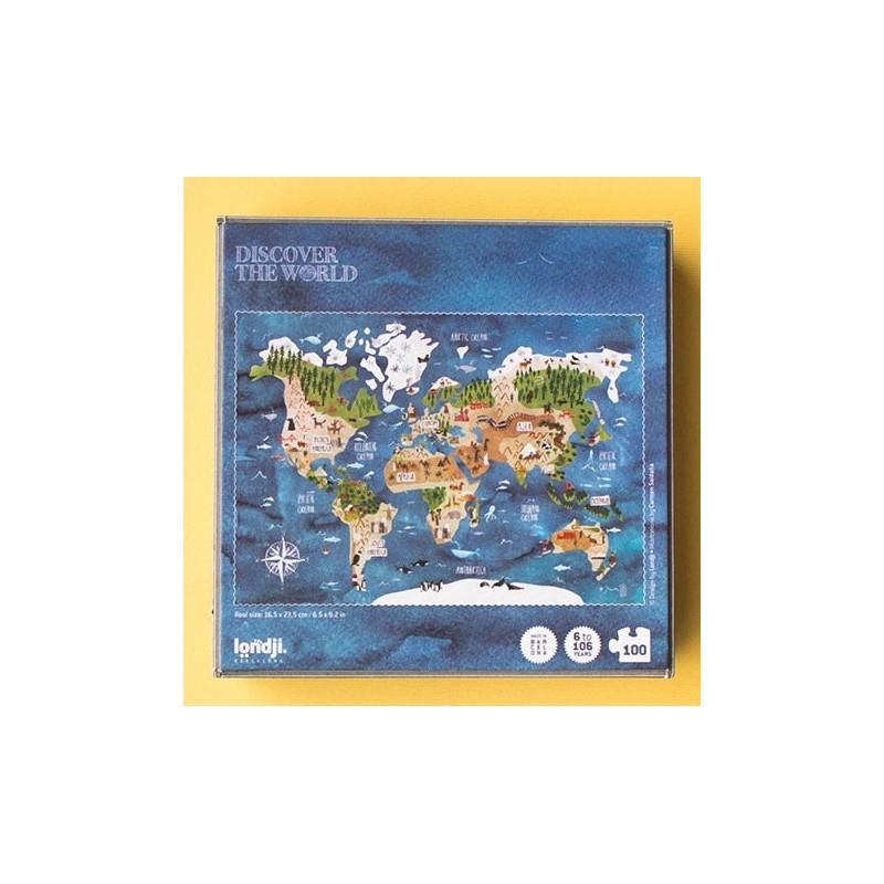 LONDJI POCKET PUZZLE - DISCOVER THE WORLD 100 PZ PZ555U