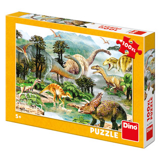 Dino Life of Dinosaurs Puzzle 100XL