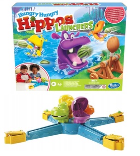 Hasbro Gioco per bambini ippopotami affamati - lanciatori E9707