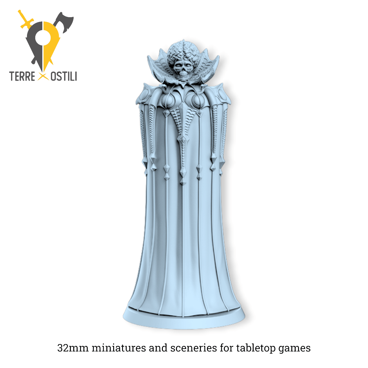 Akhnaak lich necromante oscuro warlock | miniatura 3D resina | Terre Ostili