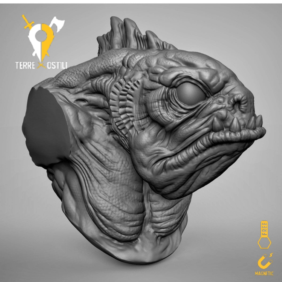 Antico deep one cthulhu lovecraft busto resina alta qualità miniatura