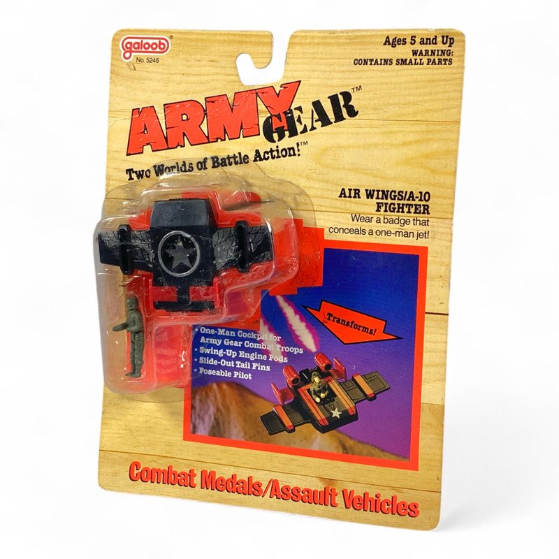 Army Gear - Air Wings / Turbo a-10 Fighter MOC  (MOC : Mint On Card)