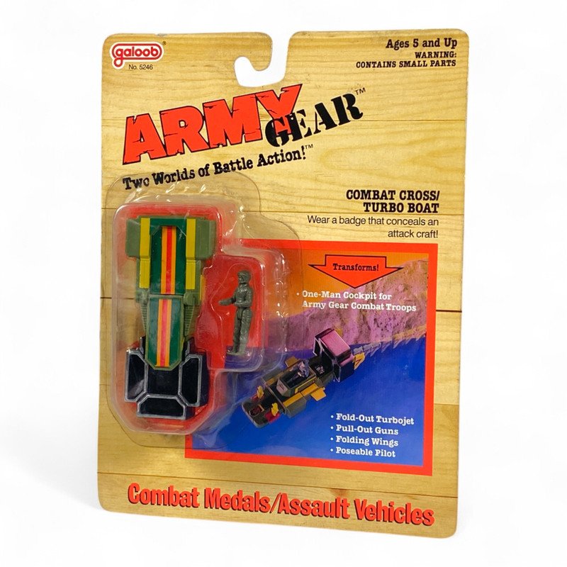 Army Gear - Combat Cross / Turbo Boat MOC  (MOC : Mint On Card)