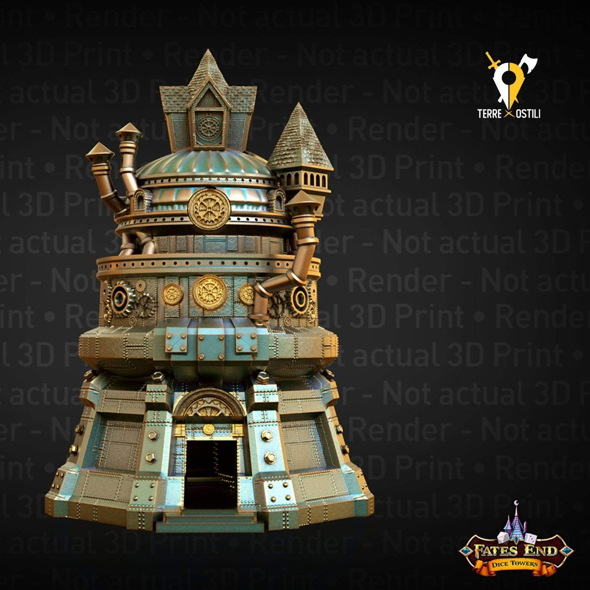 Artefice steampunk Torre lancia dadi dicetower