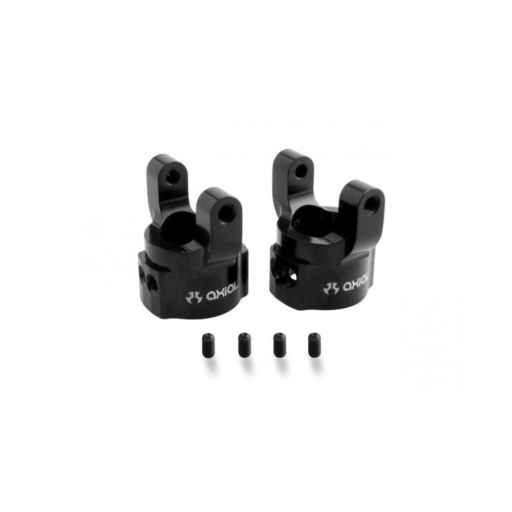 Axial Aluminum C Hub Carrier - Black 2 pezzi AX30495(art. AXIC0495)