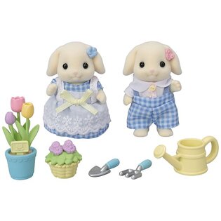 Sylvanian Families Set floreale e fratelli Flora coniglietti