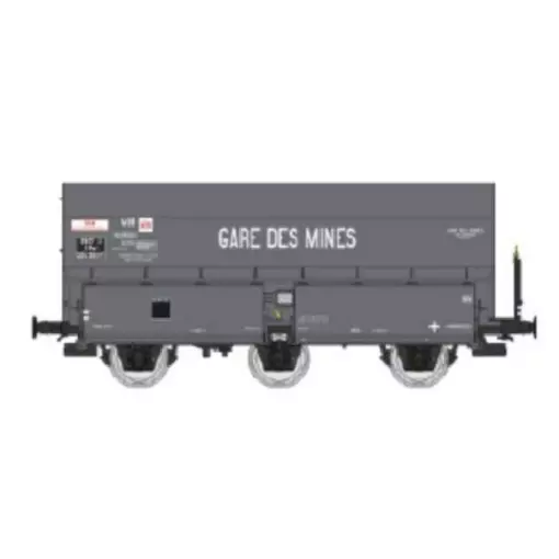 Wagon coke MH45 « GARE DES MINES » - REE WB965 - SNCF - HO 1/87 - EP III