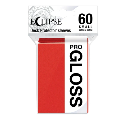 60 Sleeves Ultra Pro Small ECLIPSE PRO GLOSS Red Bustine Protettive Rosso
