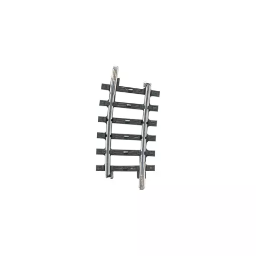 Binario curvo non zavorrato - Marklin 2224 - HO 1/87 - Codice 83 - Binario K - Angolo 7,5° - Raggio 360 mm - 3R
