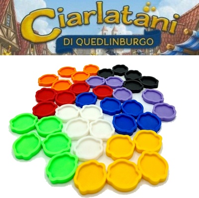 Ciarlatani di Quedlinburgo: Set 219x porta gettoni 3D