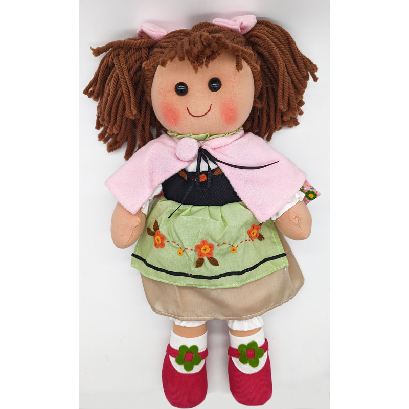 Bambola di Pezza Dorella castana Plush & Company 02298