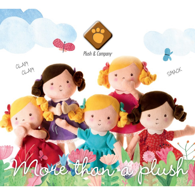 Bambola di pezza sorelle gemelle Plush & Company 11200 H 29 cm