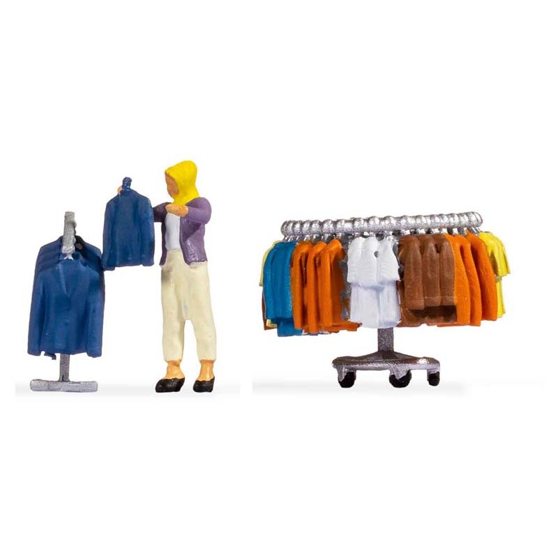 Bancarella di abbigliamento. NOCH 16509