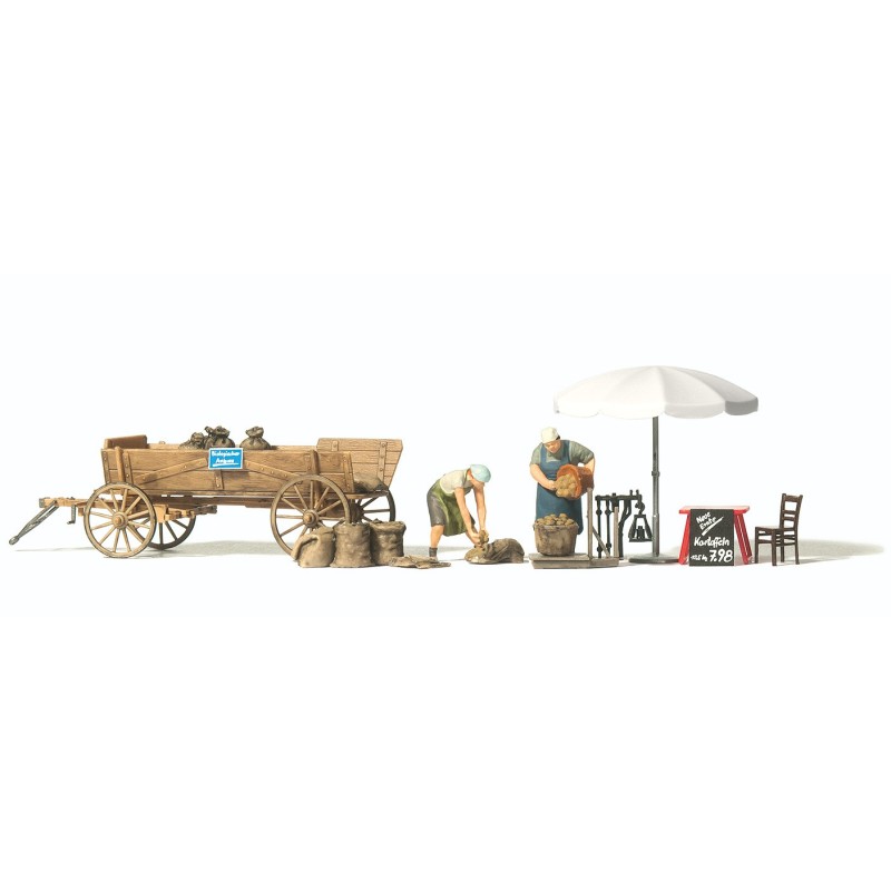 Bancarella di patate. PREISER 10742