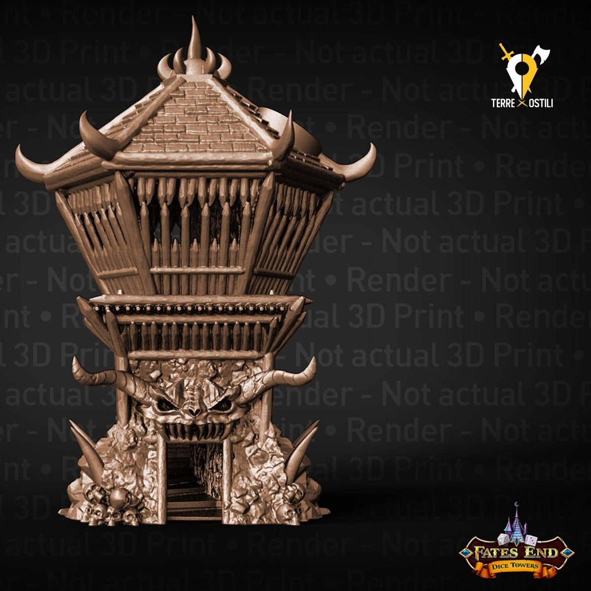 Barbaro orco Torre lancia dadi dicetower