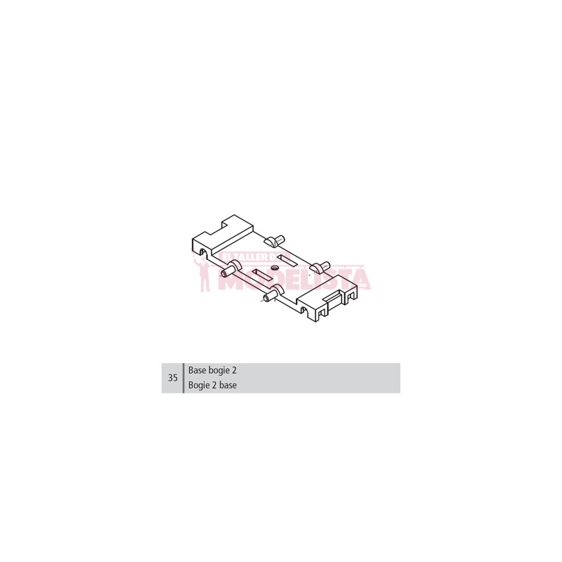 Base del carrello 2 per Civia. ELECTROTREN - Repuestos ER3463/35