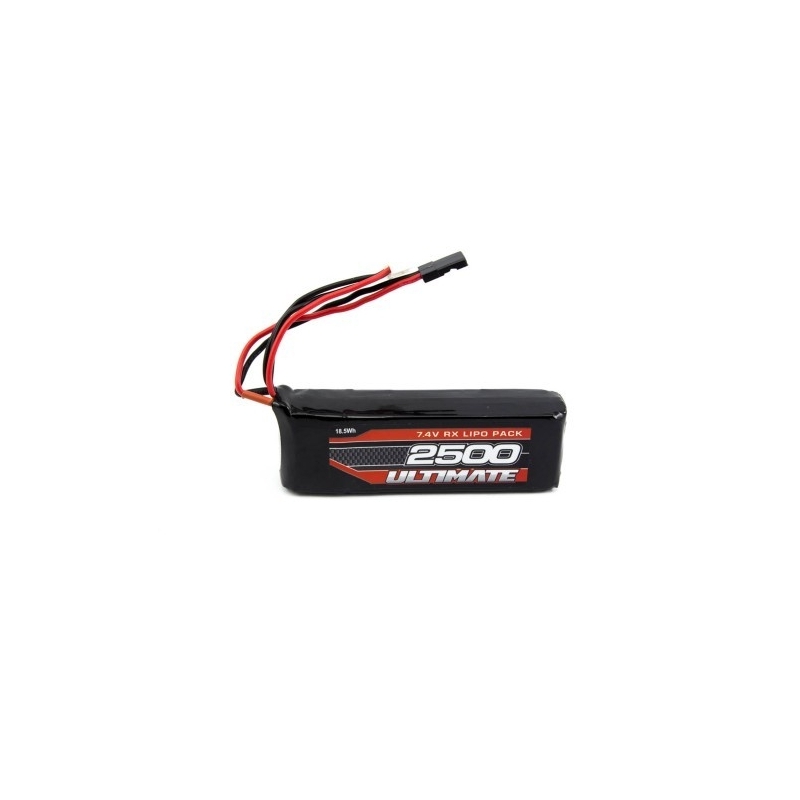 BATTERIA 7,4V 2,5AH LIPO PIATTA RX