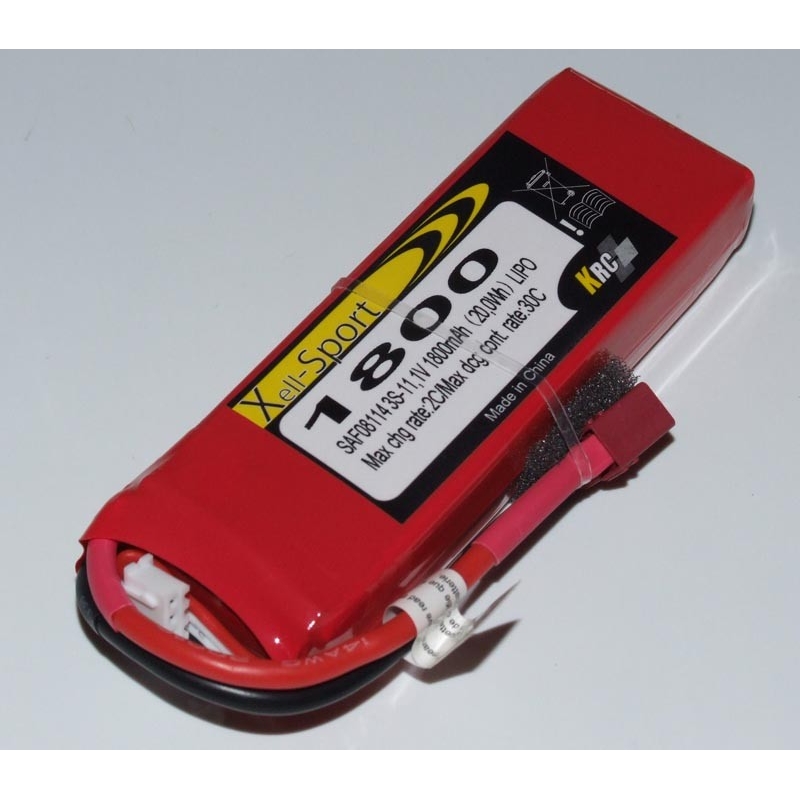 BATTERIA Lipo Xell-Sport 11.1V 1800MAH 3S 30C