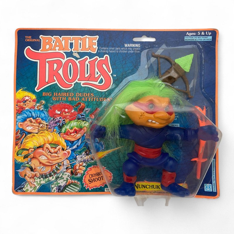 Battle Trolls - Nunchuk Troll MOC  (MOC : Mint On Card)