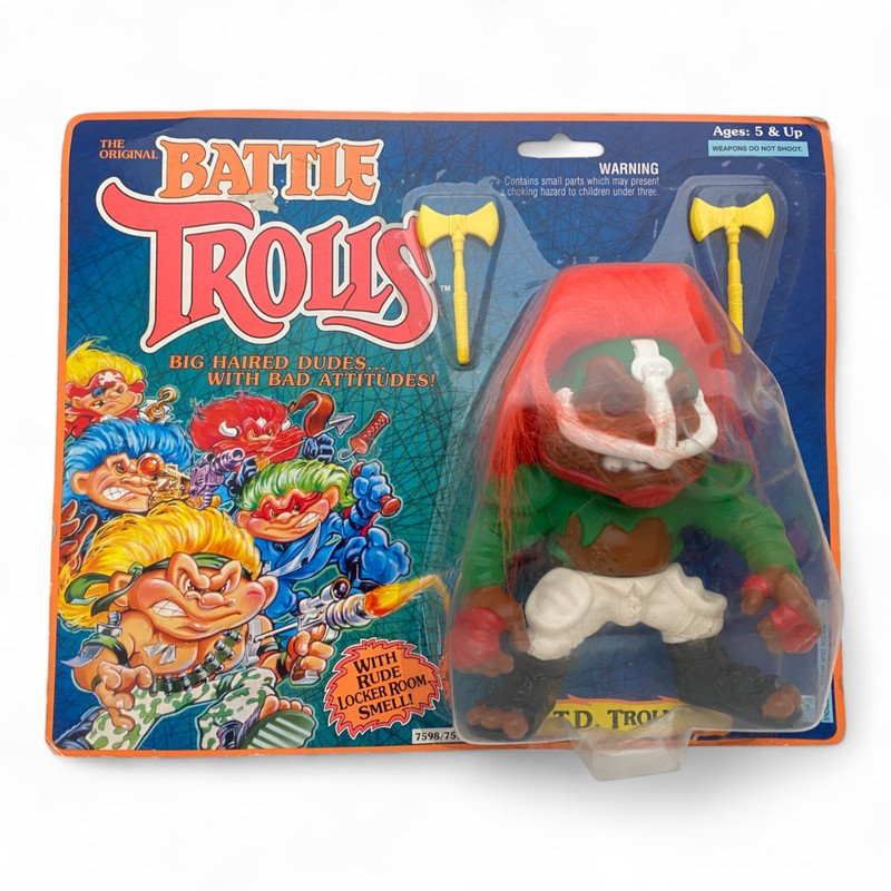 Battle Trolls - T.D. Troll MOC  (MOC : Mint On Card)