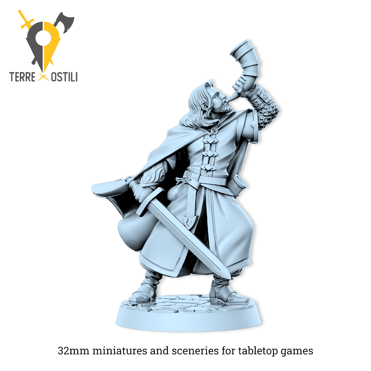 Bogamir Umano ranger guerriero boromir lotr anelli | miniatura 3D resina | Terre Ostili