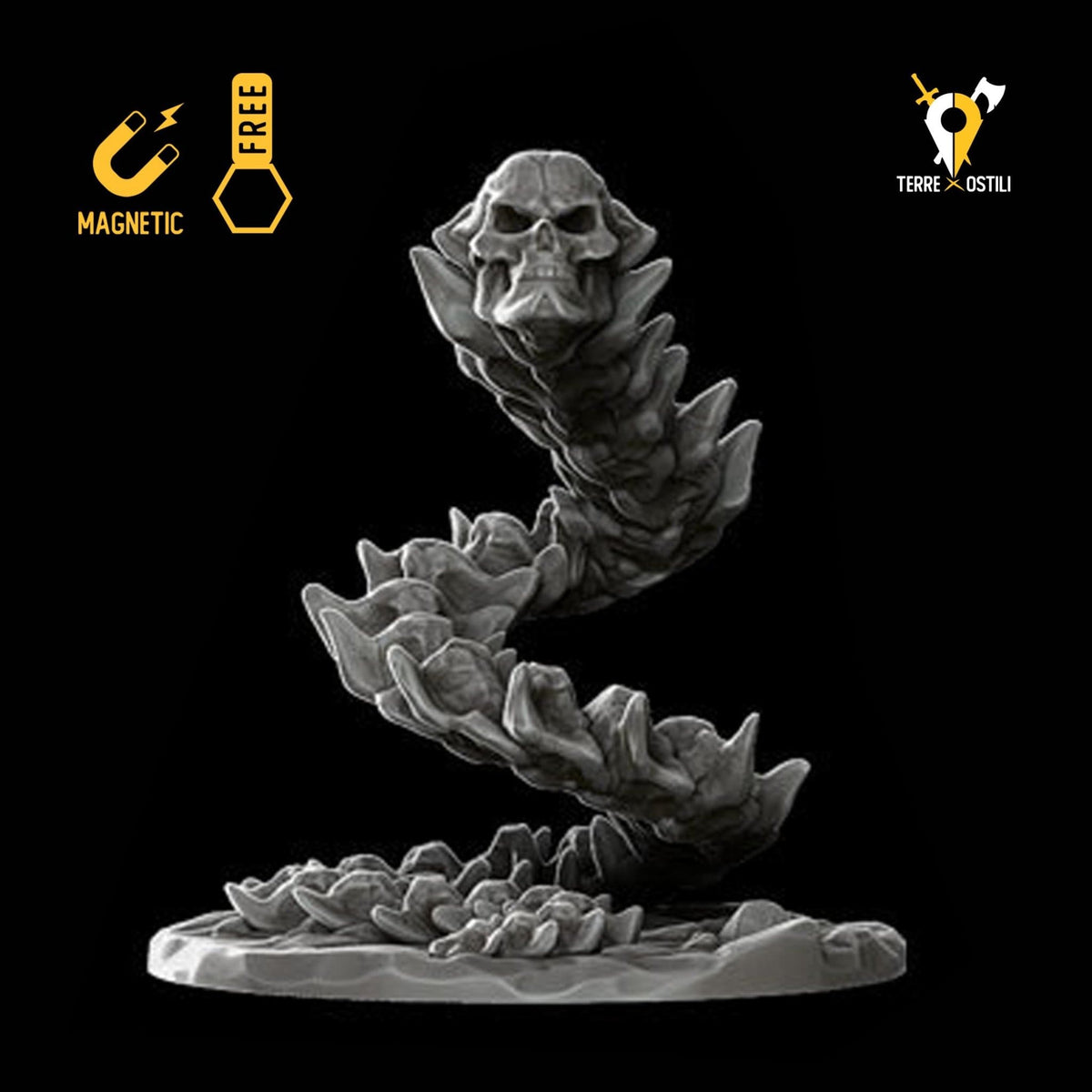 Bone Naga miniatura