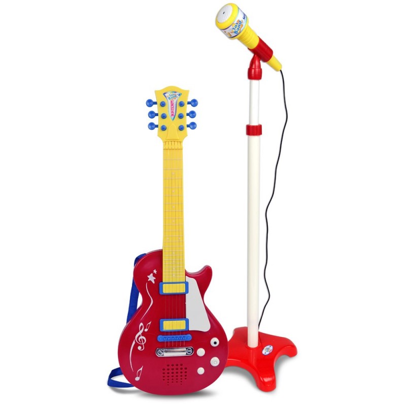 BONTEMPI TOY BAND STAR, CHITARRA ELETTRICA CON MICROFONO DA PALCO, ANNI 3+