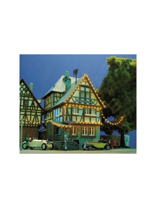 BUSCH 5405 Scala HO Banda luminosa flessibile mm. 76x1,3 con 12 micro LED gialli