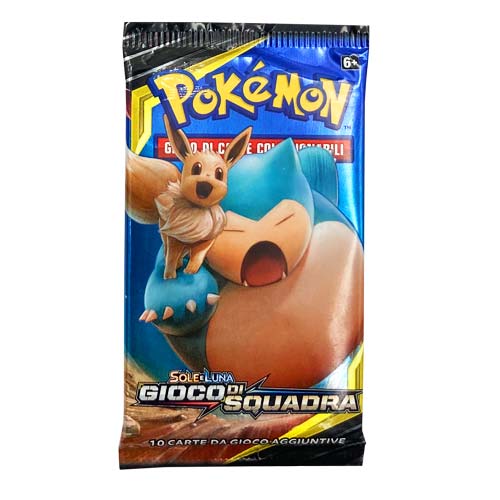 Bustina Sole e Luna - Gioco di Squadra - ITA - Artwork Casuale - 10 Carte POKEMON