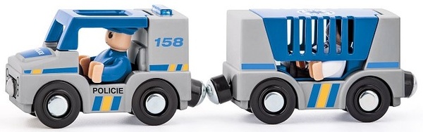 Macchinine Woody Track - Polizia, 4 pz