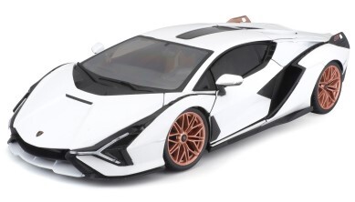 Bburago 1:18 TOP Lamborghini Sián FKP 37 Bianco/Nero