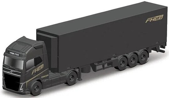 Maisto - Mini macchine da lavoro, rimorchio portacontainer