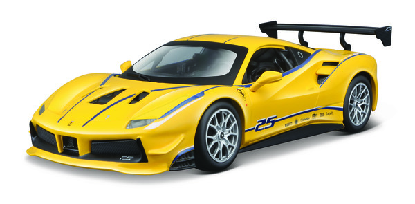 Bburago 1:24 Ferrari Racing 488 Challenge Giallo