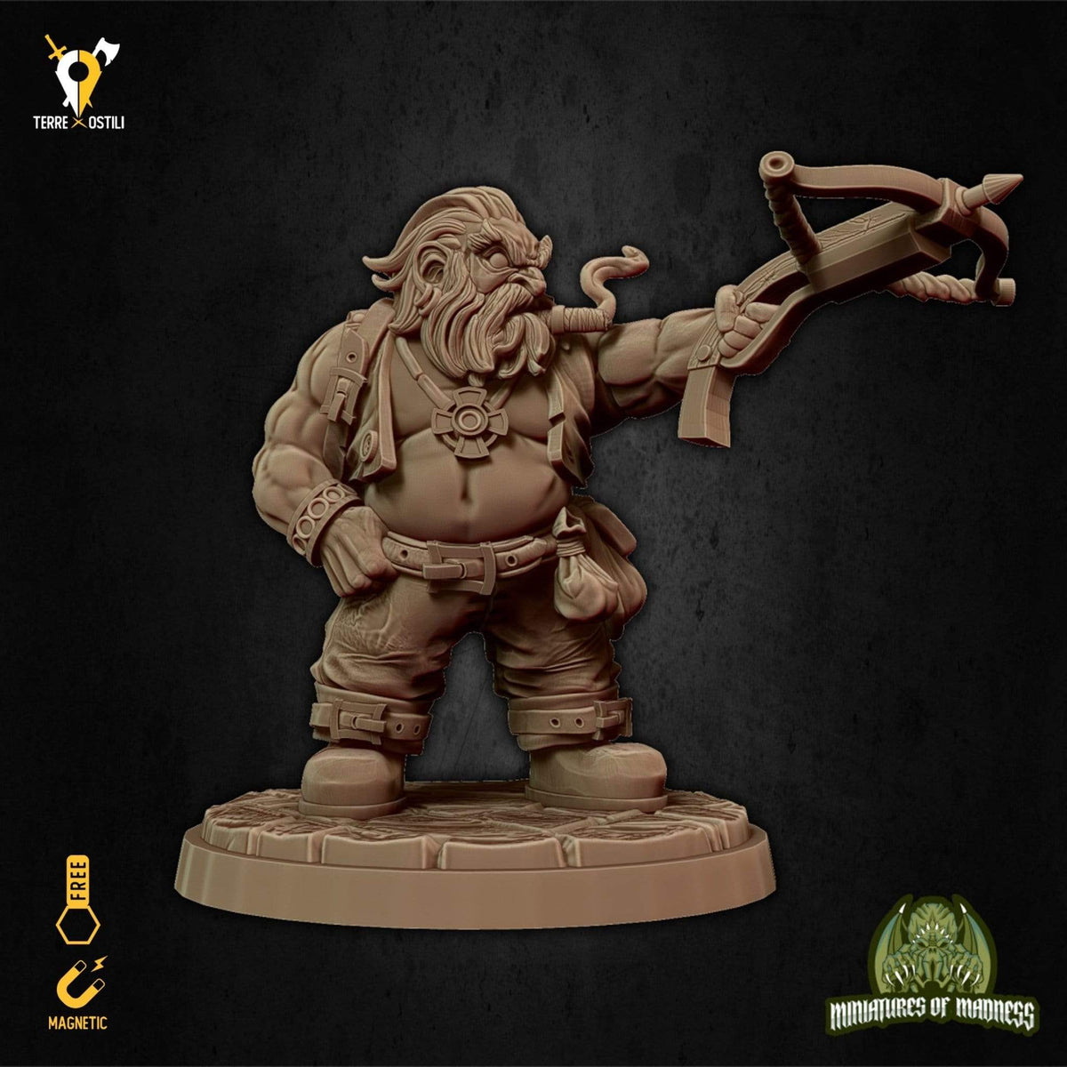 Cacciatore nano balestra miniatura