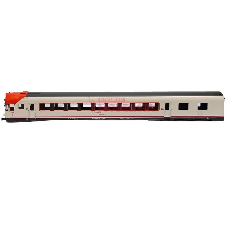 Alloggiamento del rimorchio per automotrice elettrica UT432, operatore RENFE. MABAR 84324-RQE