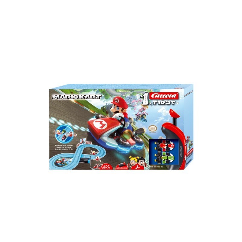 CARRERA FIRST MARIOKART, PISTA MACCHININE ELETTRICA, ETA' 3+ NELLA CONFEZIONE MARIO E YOSHI